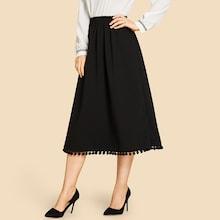 Shein Pom Pom Detail Skirt