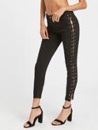Shein Double Side Lace Up Pants