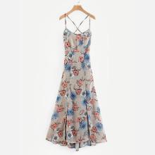 Shein All Over Florals M-slit Dress