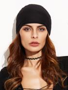 Shein Black Underscarf Tie Back Hijab Cap