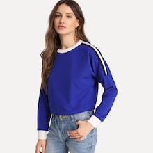 Shein Contrast Trim Sweatshirt