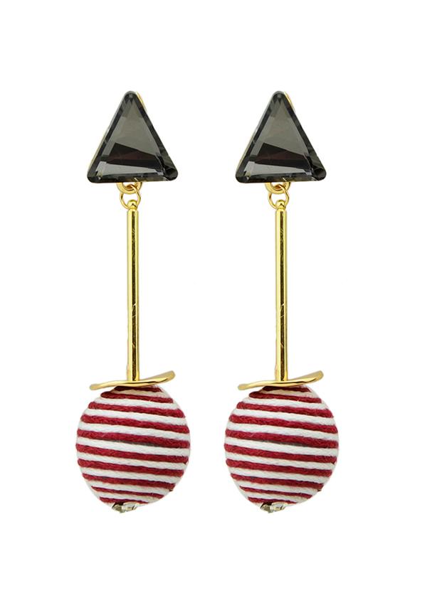 Shein New Model Hanging Ball Pendant Earrings