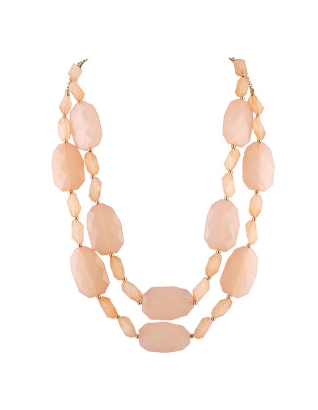 Shein Pink Candy Color Beads Necklace