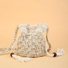 Shein Double Tassel Drawstring Crossbody Bag