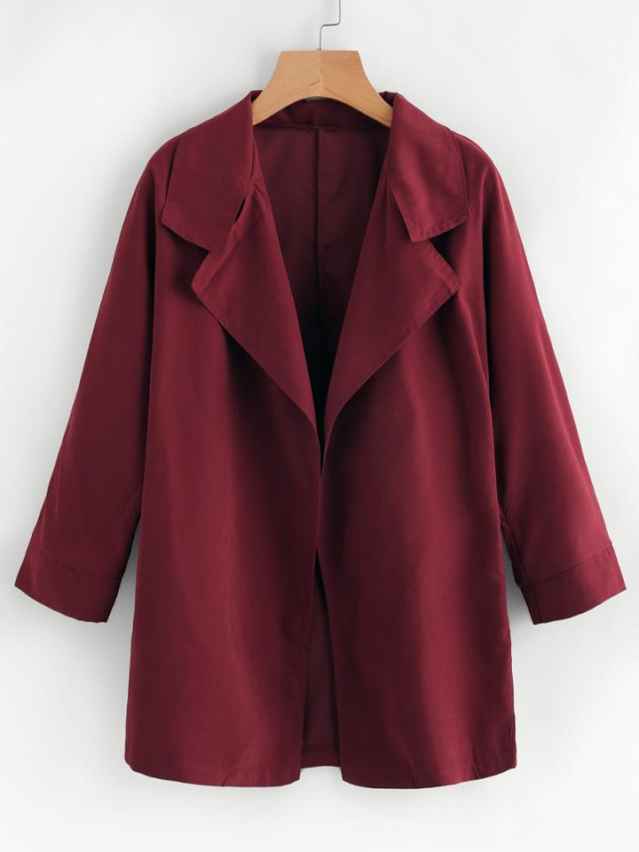Shein Open Front Casual Coat