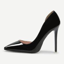 Shein Pointed Toe Pu Pumps