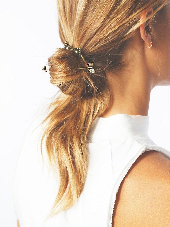 Shein Bronze Vintage Arrow Shape Hair Jewelry