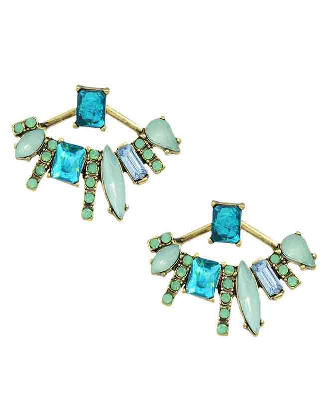 Shein Rhinestone Beautiful Sud Earrings