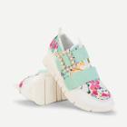 Shein Calico Print Pu Sneakers With Faux Pearl