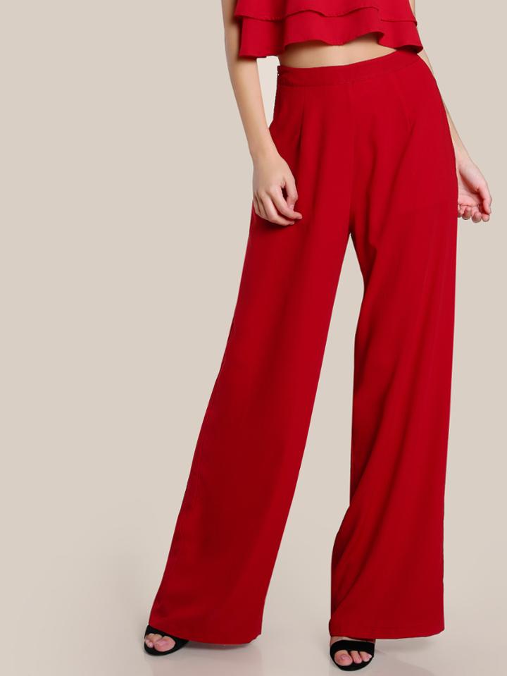 Shein High Rise Wide Leg Pants