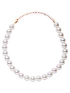 Shein White Faux Pearl Necklace