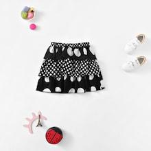 Shein Girls Layered Ruffle Polka Dot Skirt