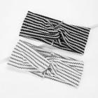 Shein Zigzag Print Twist Headband 2pcs