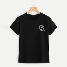 Shein Plus Dinosaur Print Tee