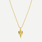 Shein Metal Angel Pendant Chain Necklace