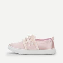 Shein Faux Pearl Detail Sneakers