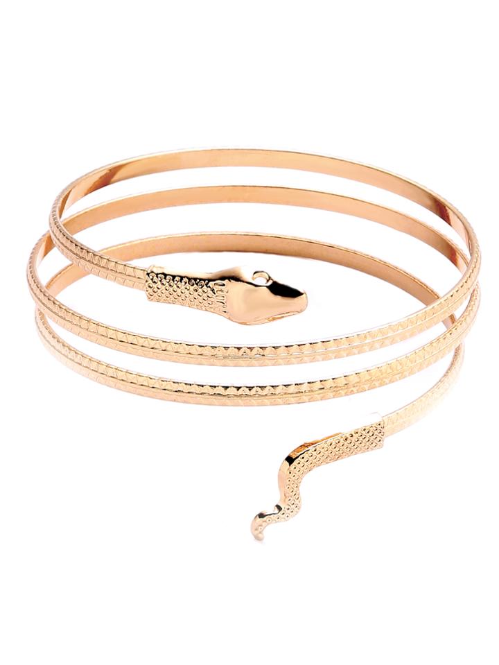 Shein Gold Plated Snake Wrap Bangle