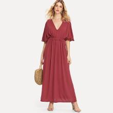 Shein Pom Pom Detail Longline Dress