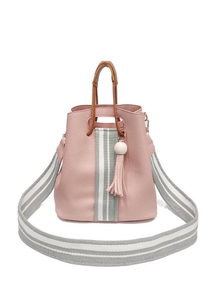 Shein Tassel Decor Pebble Shoulder Bag 4pcs