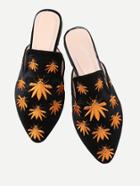 Shein Insect Embroidery Flat Mules