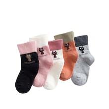 Shein Toddler Girls Cartoon Socks 5pairs