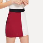 Shein Color Block Skirt