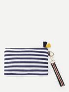 Shein Tassel Detail Striped Print Clutch Bag