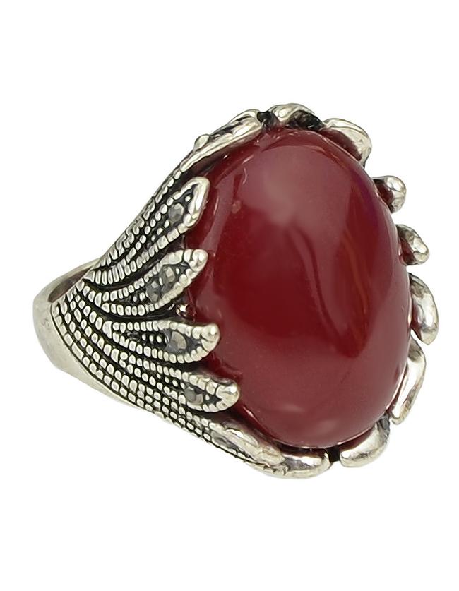 Shein Red Single Big Stone Ring Designs