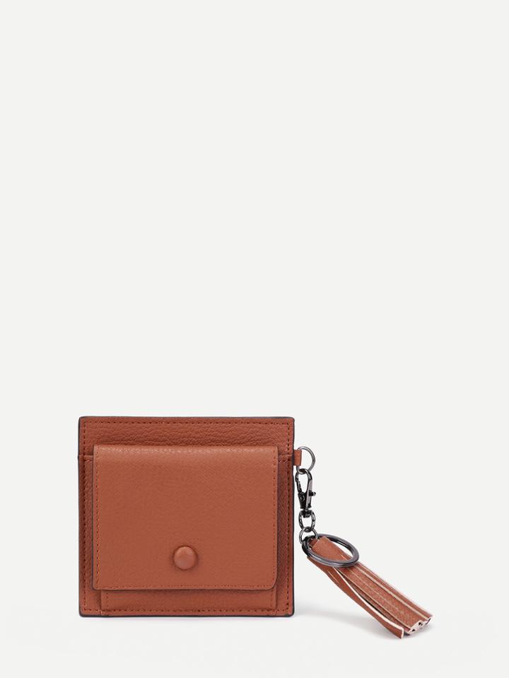Shein Tassel Detail Pu Wallet
