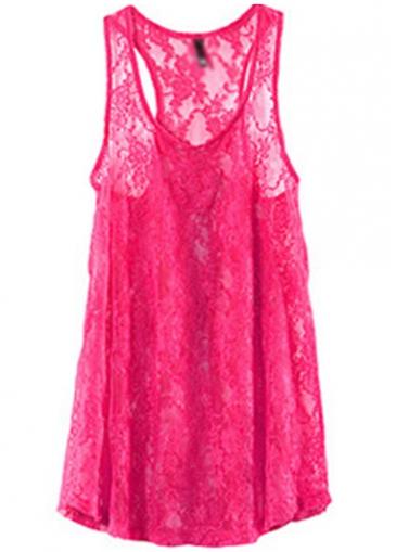 Rosewe Rose Lace V Neck Tank Top