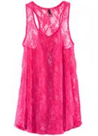 Rosewe Rose Lace V Neck Tank Top