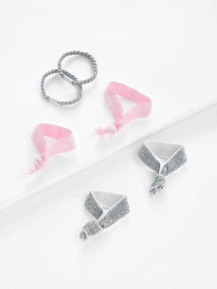 Shein Glitter Knot Hair Tie 6pcs