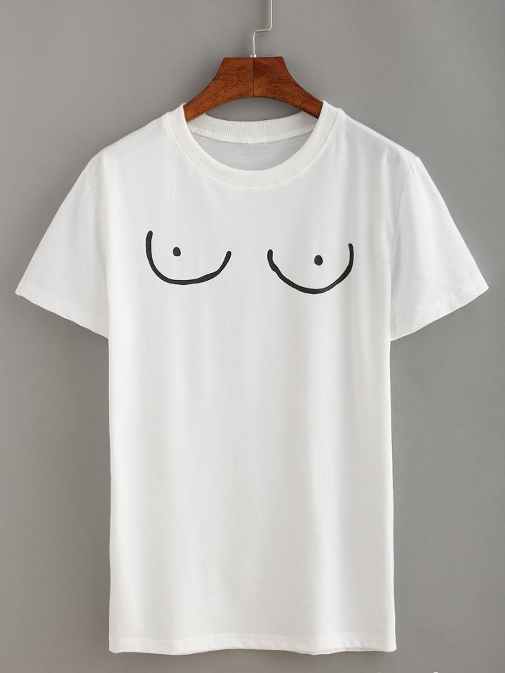 Shein Funny Printed T-shirt