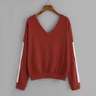 Shein Double V Neck Pullover