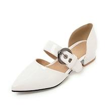 Shein Pointed Toe Buckle Strap Flats