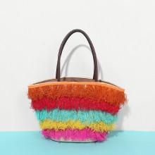 Shein Color Block Tote Bag