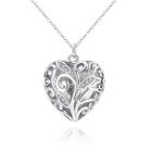 Shein Hollow Heart Pendant Chain Necklace