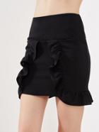 Shein Drop Waist Flounce Trim Skirt