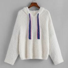 Shein Plus Drawstring Hoodie Jumper