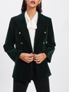 Shein Peak Lapel Velvet Blazer