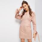 Shein Zip Up Pu Dress