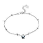 Shein Star Detail 925 Sterling Silver Chain Anklet