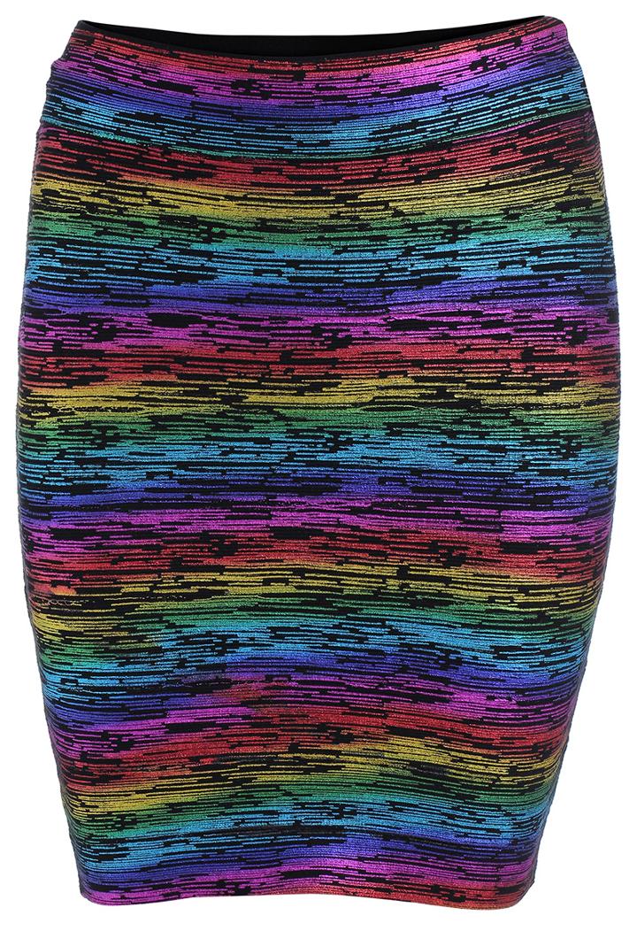 Shein Black Slim Bodycon Knit Skirt