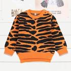 Shein Toddler Girls Leopard Print Dip Hem Sweater