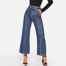 Shein Wide Leg Jeans With Belt