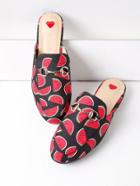 Shein Watermelon Print Loafer Mules