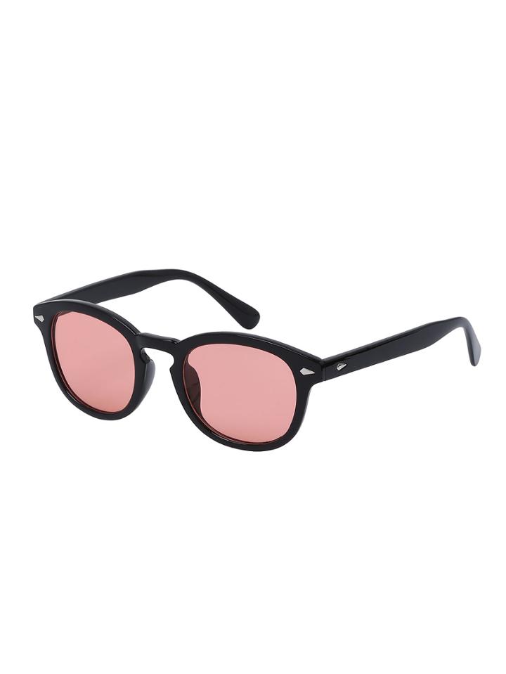 Shein Vintage Red Lenses Square Sunglasses