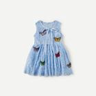 Shein Girls Butterfly Embroidered Patches Lace Dress