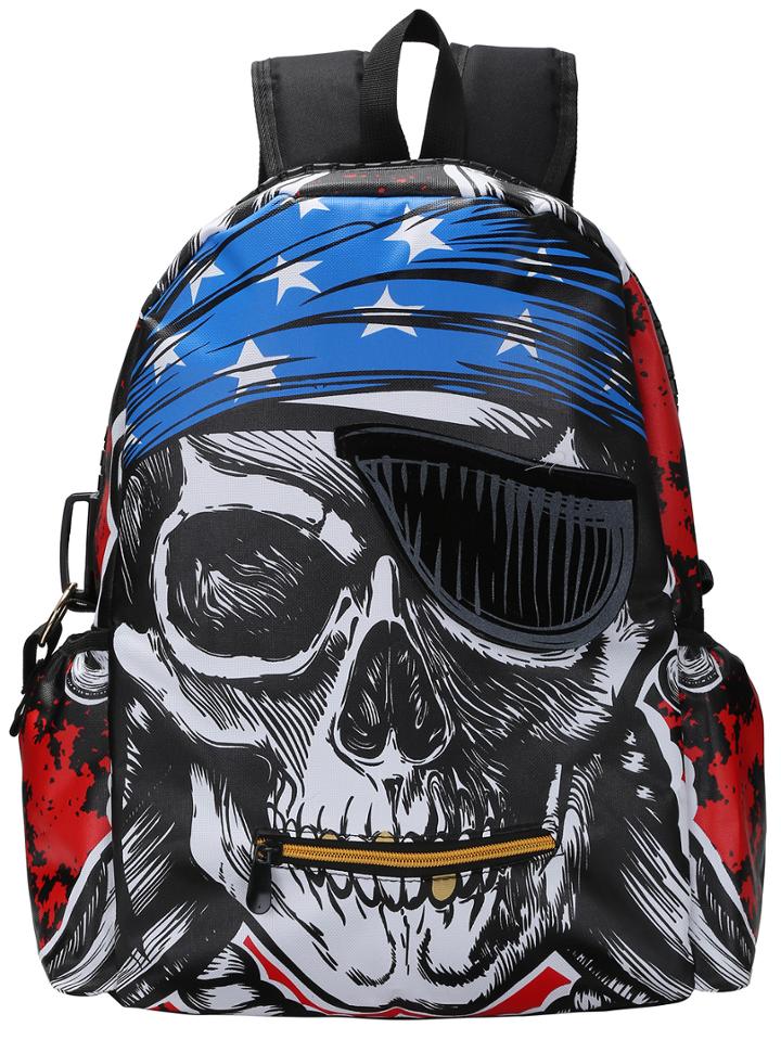 Shein Skull Print Backpack
