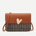 Shein Heart Detail Flap Crossbody Bag